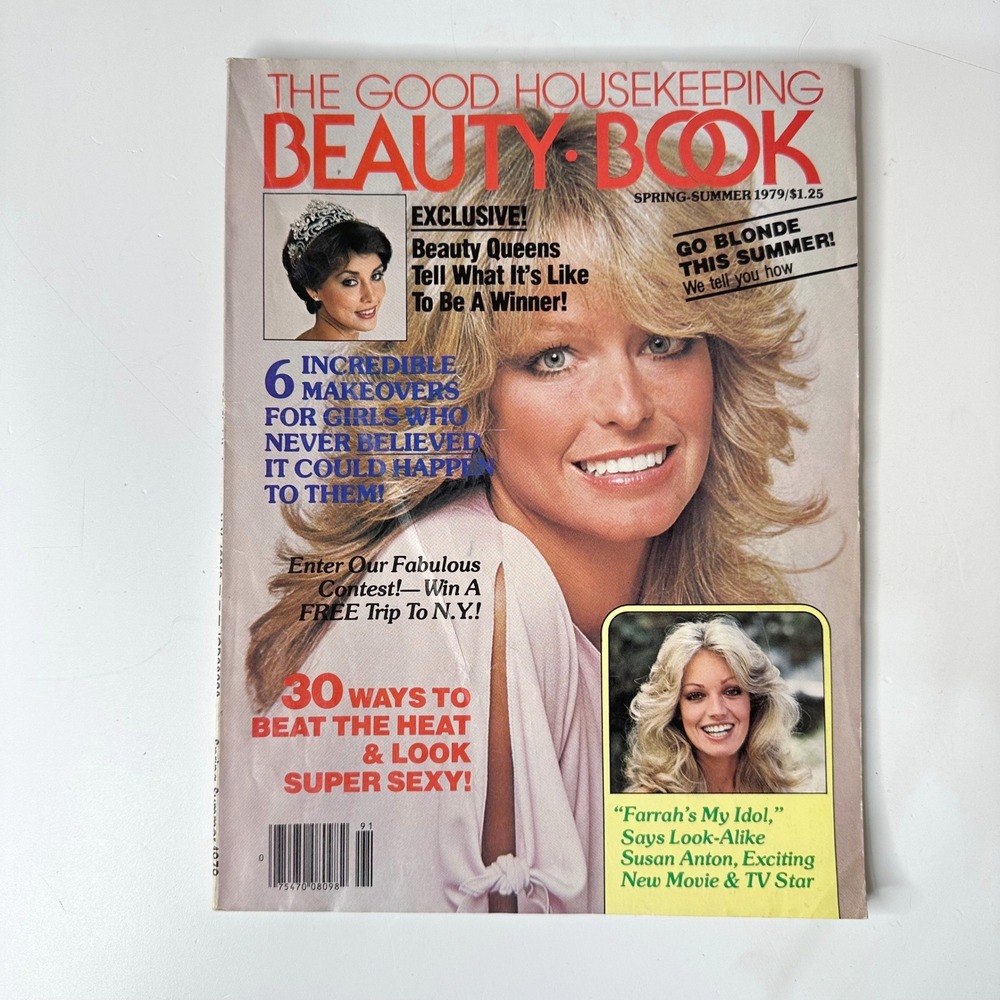Spring Summer 1979 The Good Housekeeping Beauty Book Farrah Fawcett Vintage